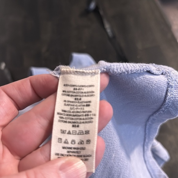Free People Changing Directions Chambray Blue Mini Dress Size Medium - Picture 5 of 8